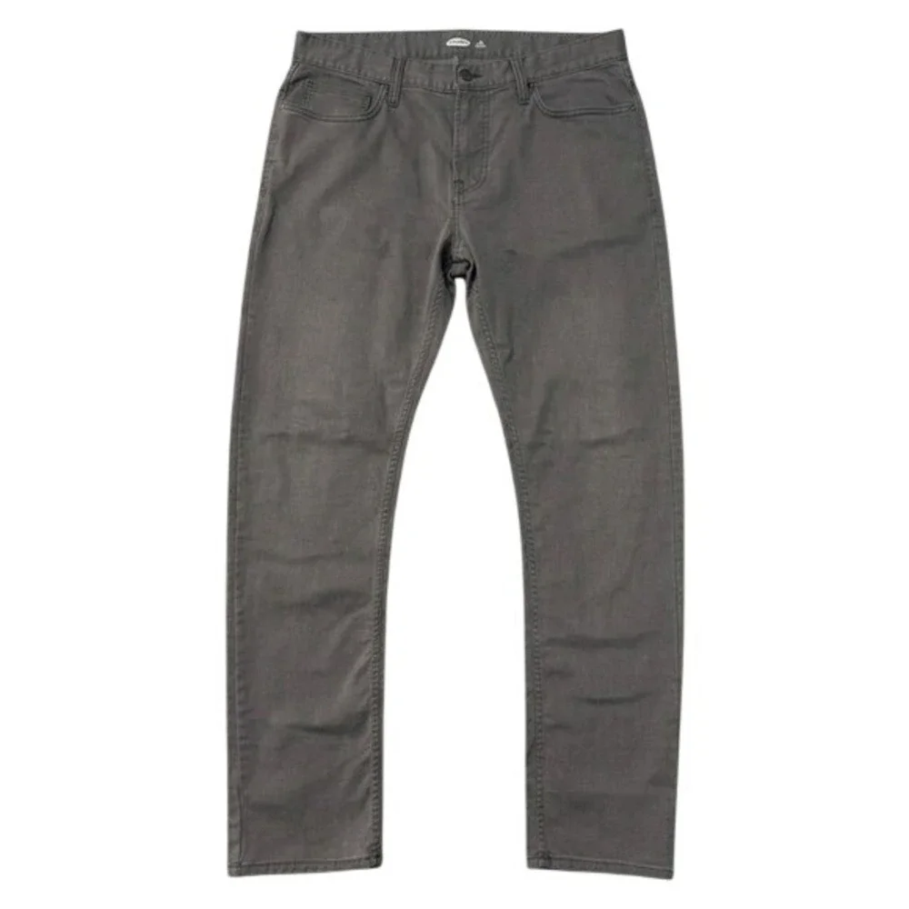 Gray Five Pocket Pants Cotton Blend Trousers 34x34 Business Casual‎ Slim